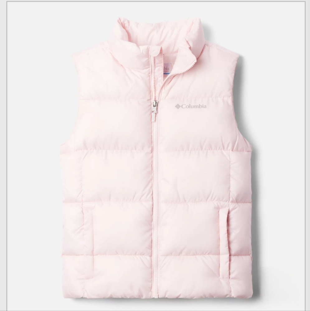 NWT Columbia Youth Puffect Puffer Vest (LIGHT PINK)